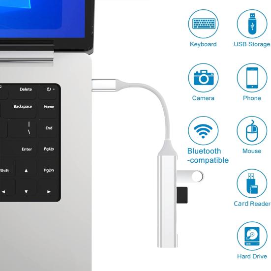 

Надежный компьютерный концентратор Компактная передача данных без драйверов