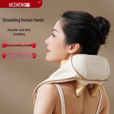 Hezheng 6-Head Shoulder & Neck Kneading Massager CN Plug (adapter Included)