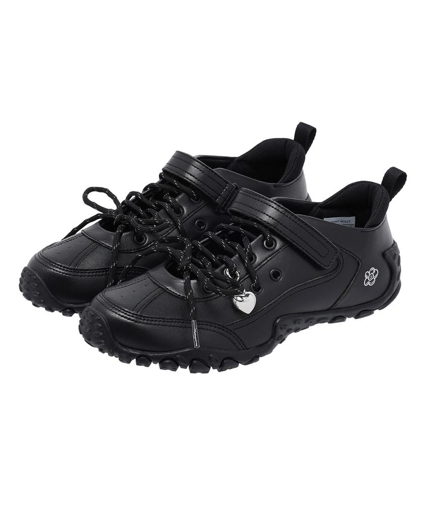 Wacky Willy Kitte Mary Jane Sneakers Black