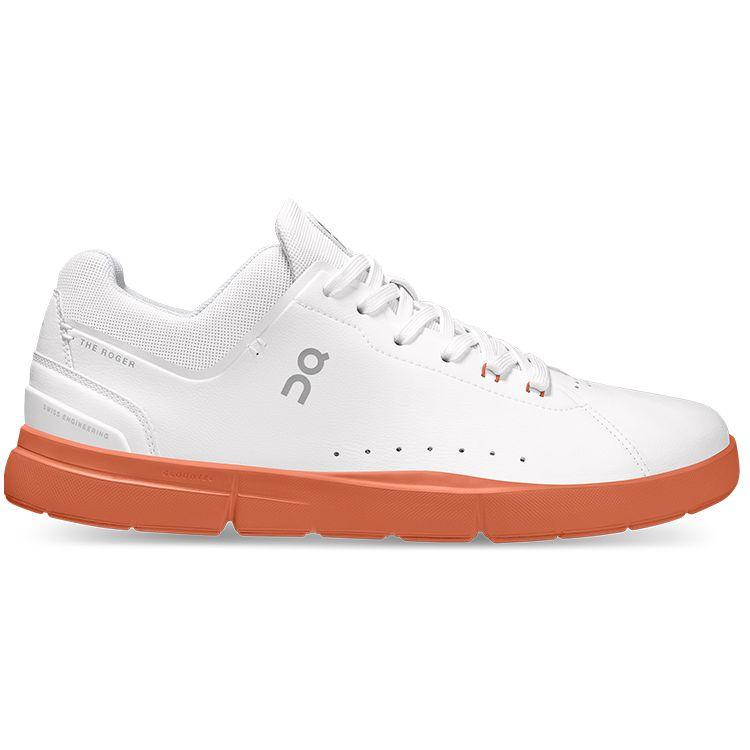 On Roger Synthetic Leather N-Slip Wear-Resistant Lightweight Low-Top Sneakers Men Sneakers White Orange 48.98962