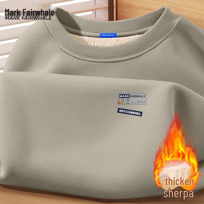 

Мужской свитшот Mark Fairwhale из плотного флиса с подкладкой, с круглым вырезом 3XL