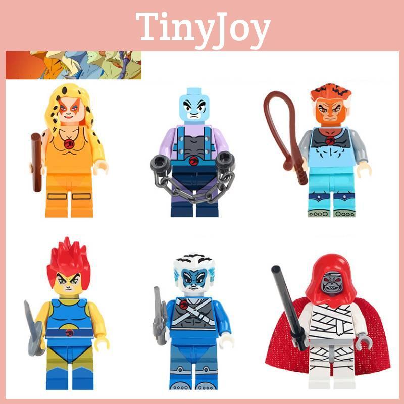 Interlocking Tiger Warrior Cat Thunder Cat Building Toy Abs Plastic 38 Pieces 4.5cm