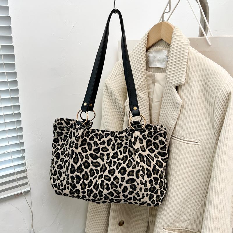 

Summer fashion trend zebra print leopard print design casual large capacity women tote bag shoulder armpit bag
