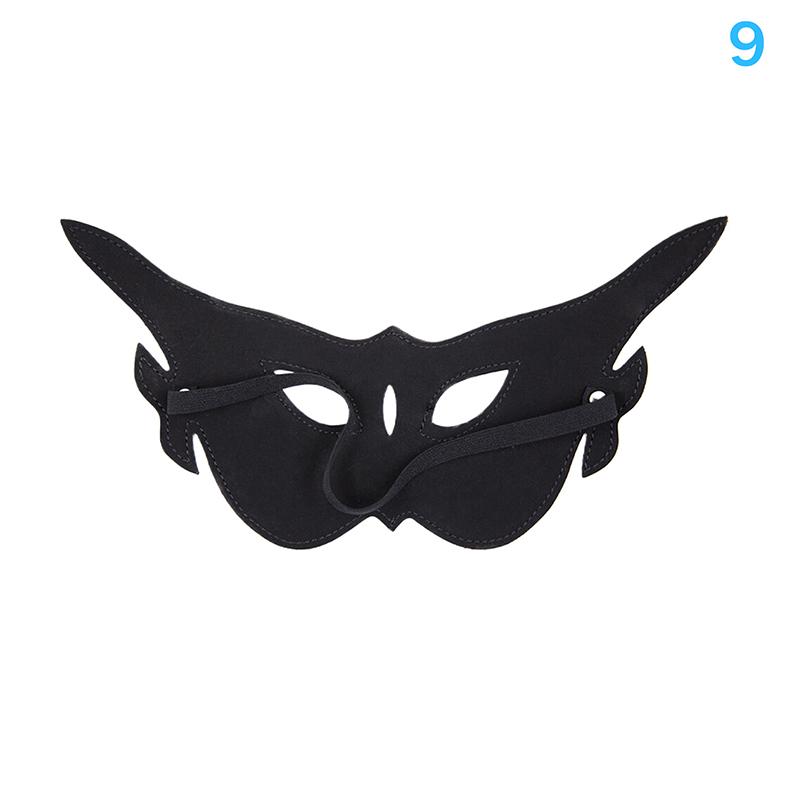 1Pc Women's Bat Sexy Mask Blindfold PU Leather Adjustable Cosplay Accessory for Masquerade Halloween Party Goth Eye Harness