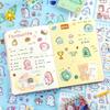 50 Sheets Cute Cartoon Animal Stickers Set PET Waterproof Scrapbooking Stickers For DIY Art Crafts Journaling Notebooks Planners