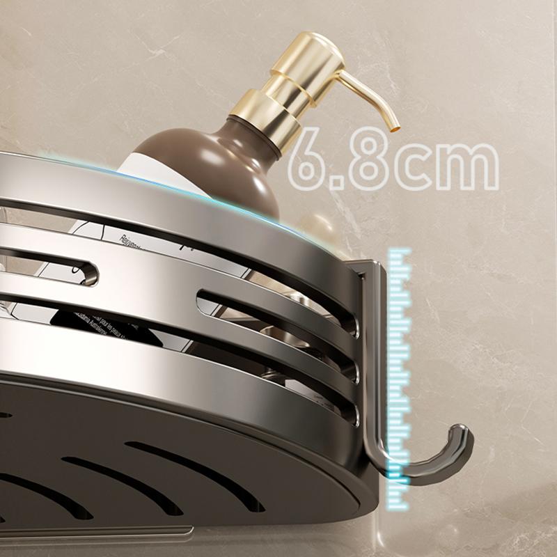 Rohová police do koupelny bez vrtání Plovoucí police Nástěnná organizace Koupelnové potřeby Sprchové police Organizér Prasklé police