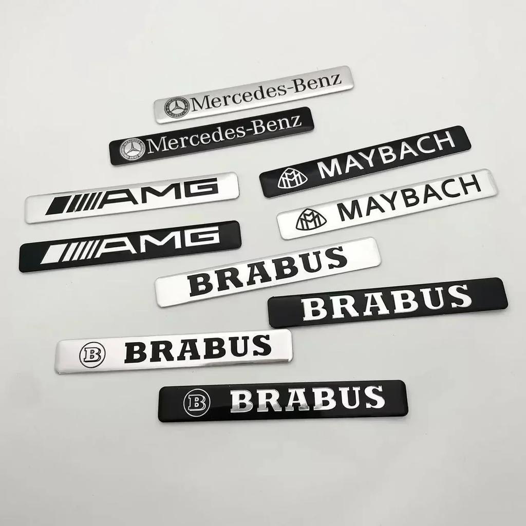 3D Metal Badge Stickers Decal Accessories For Mercedes Benz AMG Brabus Maybach W206 W204 W205 W212 W213 W221 W222 W223 W251 W464