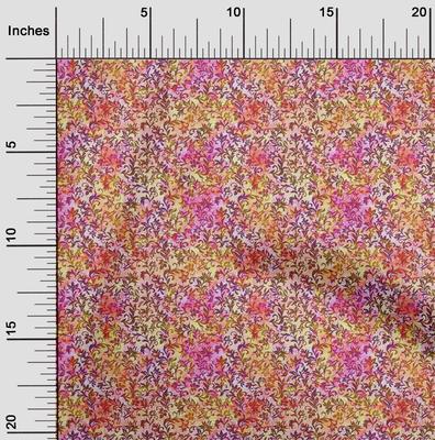 Baumwoll-Flex Pfirsichstoff Batik DIY Kleidung Quiltstoff Druckstoff pro Yard 40 Zoll