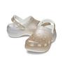 Crocs Zoccoli Piattaforma Classici in PU Fiore di Bambino Donna Gradiente Oro e Argento 207933-19B
