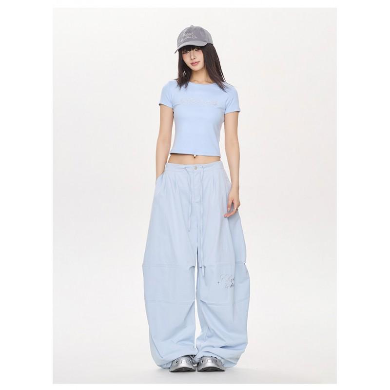 2026 Womens Fashion Slim Outdoor Pants Versatile Casual Wide Leg Trousers