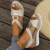 Spring and Summer Footwear Plus Size Wedge Sandals Light-soled Thick-soled Fishmouth Women's Shoes
