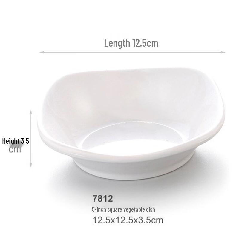 Melamine Square Dinner Plate Set