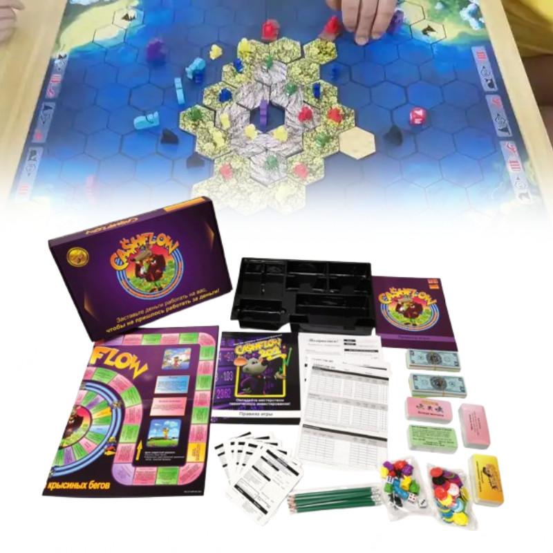 Board Cashflow Game Cards Investment Financial Games Family Party Prop Play