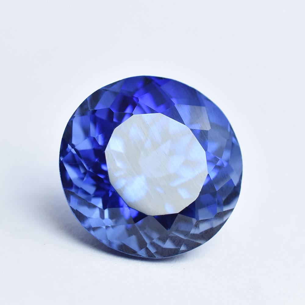 9.85 Ct 100 % Natural Blue Tanzanite Round Cut Stone, Loose Gemstone