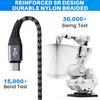 USB C Cable 2FT (2-Pack), 3A Fast Charging USB A to USB C Cable, Nylon Braided Jacket, for iPhone 16/16 Plus / 16 Pro Max /15 Series, Galaxy S24/S23