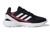 adidas Neo Nebula Ted K Fashion Patchwork Breathable Low Top Kids' Running Shoes Black Red White Kids' EH2542