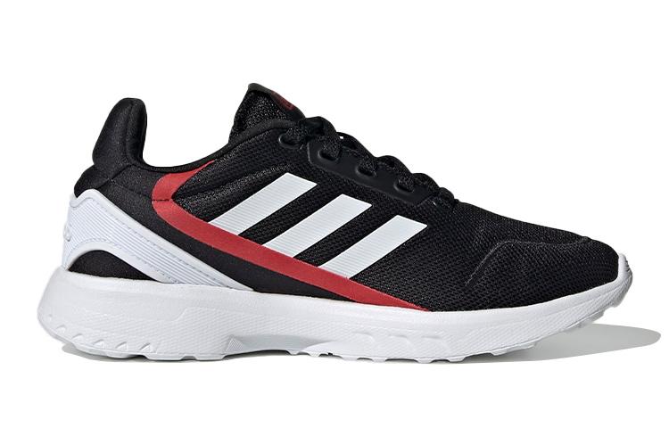 adidas Neo Nebula Ted K Fashion Patchwork Breathable Low Top Kids' Running Shoes Black Red White Kids' EH2542