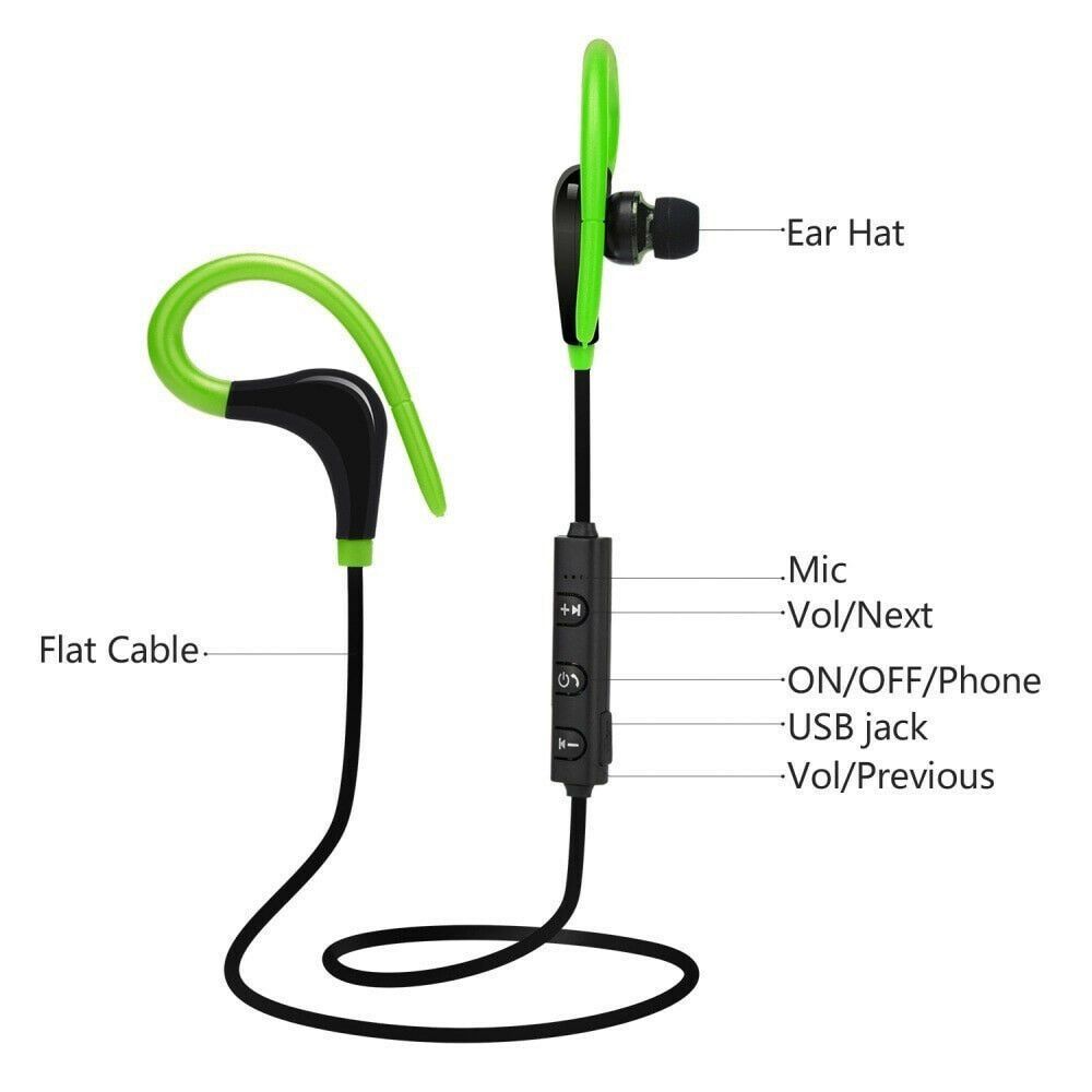 Gaming Earphone Bluetooth Earphones Stereo Music Earphones Sport Headphones Sports Headset
