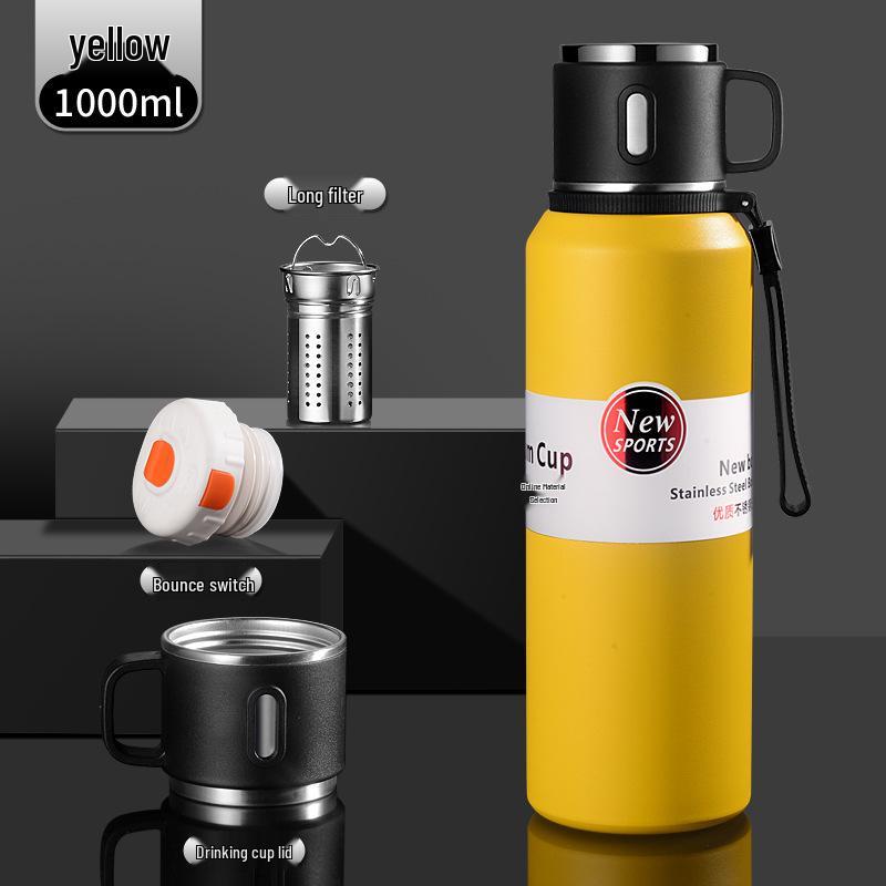 Premium 316 Stainless Steel Insulated Travel Tea Cup with Large Capacity and Water Separation