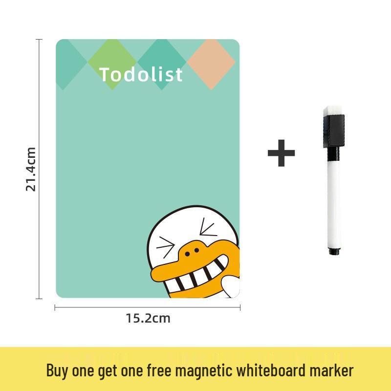 Cartoon Erasable Magnetic Whiteboard Memo Pad & Refrigerator Magnet Message Board