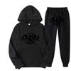 Set Felpa Streetwear Uomo Donna Outfit Casual Felpa con Grafica Stampata Syna Tuta