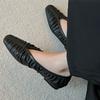 Fashion 2025 New Spring Autumn Women Flats Roman Style Retro Soft Shoes Fashion Casual Shallow Mouth Square Toe Comfy Women FFlat Shoes