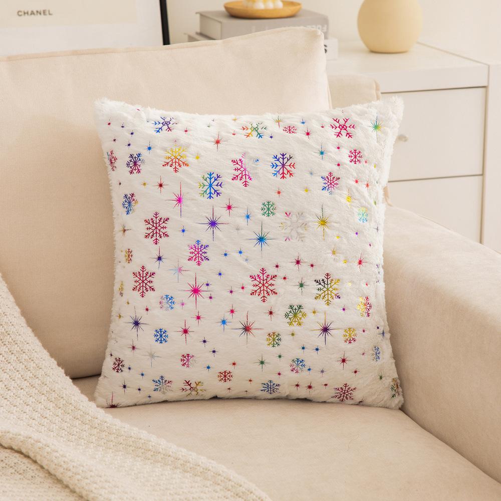 Bedding Gold Snowflake Pillow Case B&B Bay Window Cushion Living Room Sofa Pillow Cute Bedroom Office Pillow