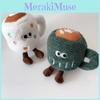 Plush Coffee Cup Pineapple Bread Milk Box Stuffed Toy Creative Design Gift For Kids