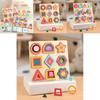 Wooden Shape Puzzle For Toddlers With Geometric Blocks And Cognitive Development Toy For Early Learning