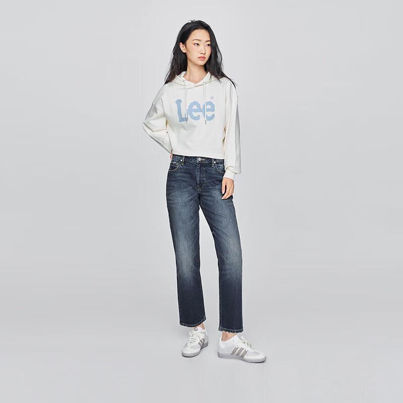 Lee Women's Retro Straight-Leg Dark Blue Jeans