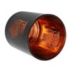 Glass Votive Candle Holder Night Owl Durable Odorless Black Glass Romantic Tealight Candle Holder
