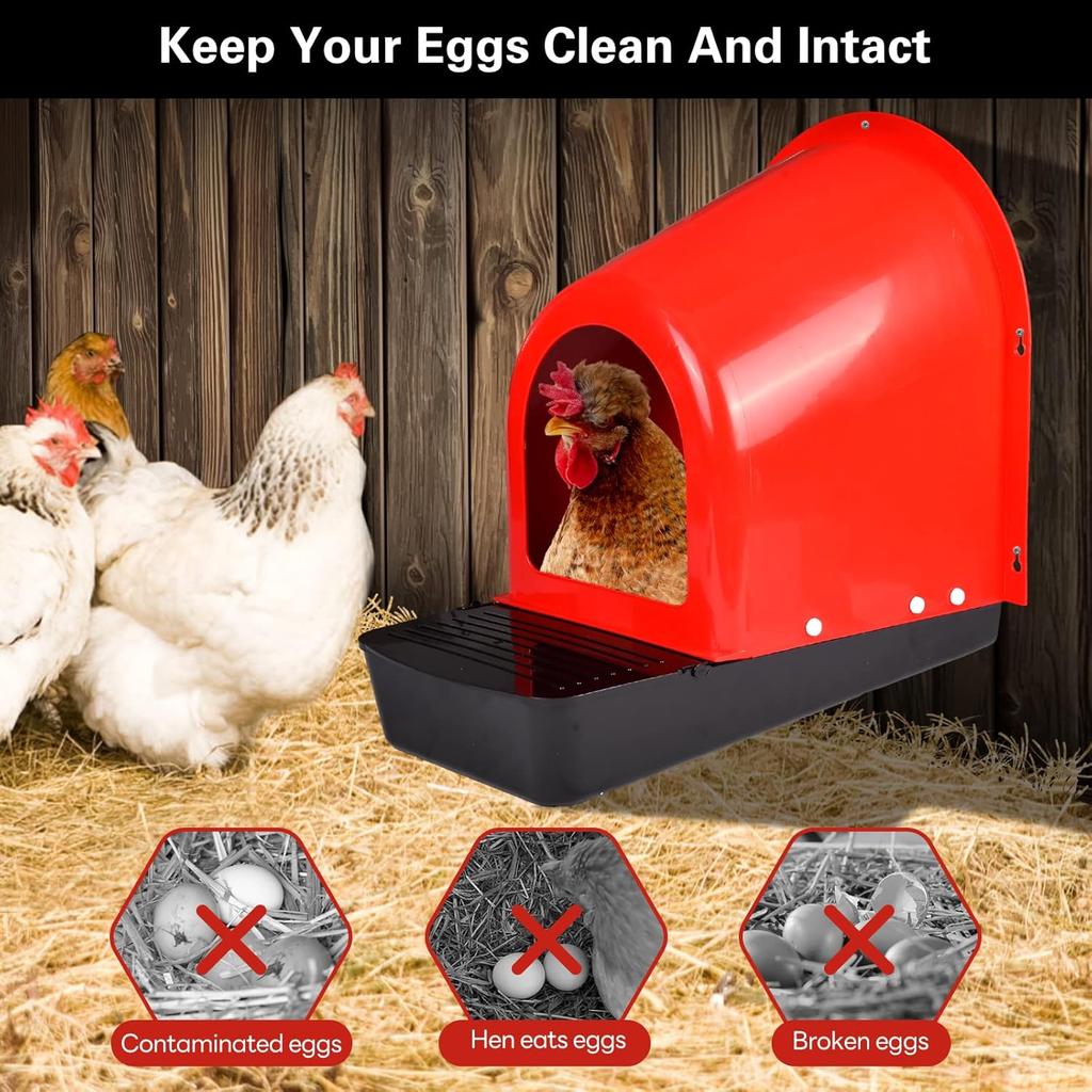 Hühner-Nistkasten zum Eierlegen Eierlegekasten für Hühner Robuste Geflügelstall-Zubehör Geflügelstall-Zubehör für Hühner