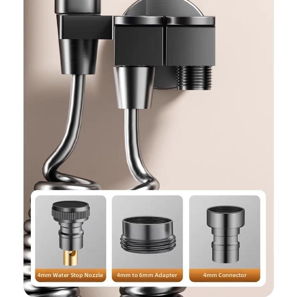 1PCS Hand-Held Household Toilet Spray-Gun High Pressure Wash Dual Outlet Angle Valve For Bathroom Toilet Bidet Shower Head