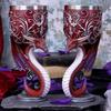Western Dragon Goblet Personalized Stainless Steel Red Wine Cup 3D Three-dimensional Wolf Head Goblet  Garrafa Termica Tazas