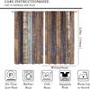 Rustic Wooden Curtains   Farmhouse Retro Brown Planks Wooden Wood Farm Rustic Prints Blackout Rod Pocket Window Treatments Drapes