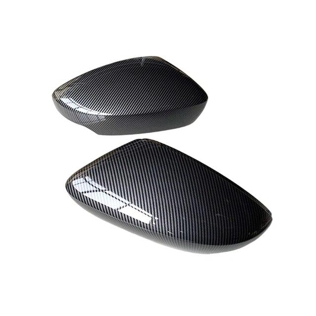 För Skoda Fabia 2014- Rapid 2017- Ersättningsbil Bakre Sidobackspegelskydd Vingkåpa Yttre Dörr Backspegelkåpa Trim