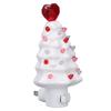 Xmas Tree Night Light Ceramic LED Plug Into Wall Decorative Lamp for Home Kids Room Bedroom Hallway 