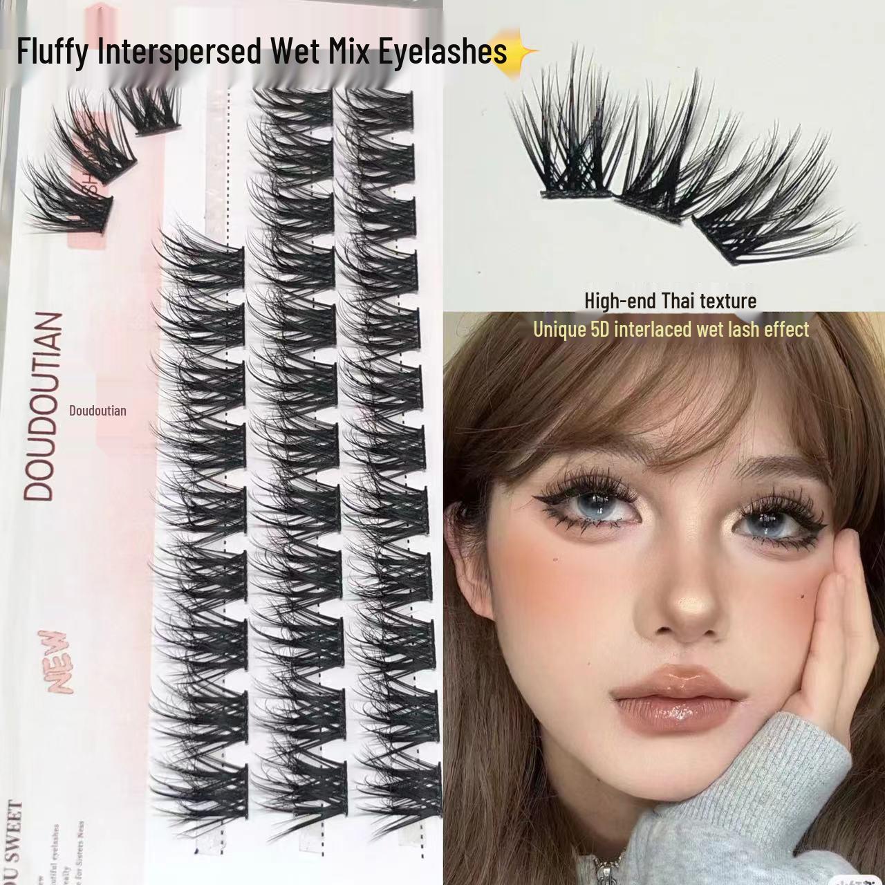 

Doudou Sweet Плюшевые 5D Норковые Ресницы с Мокрым Эффектом