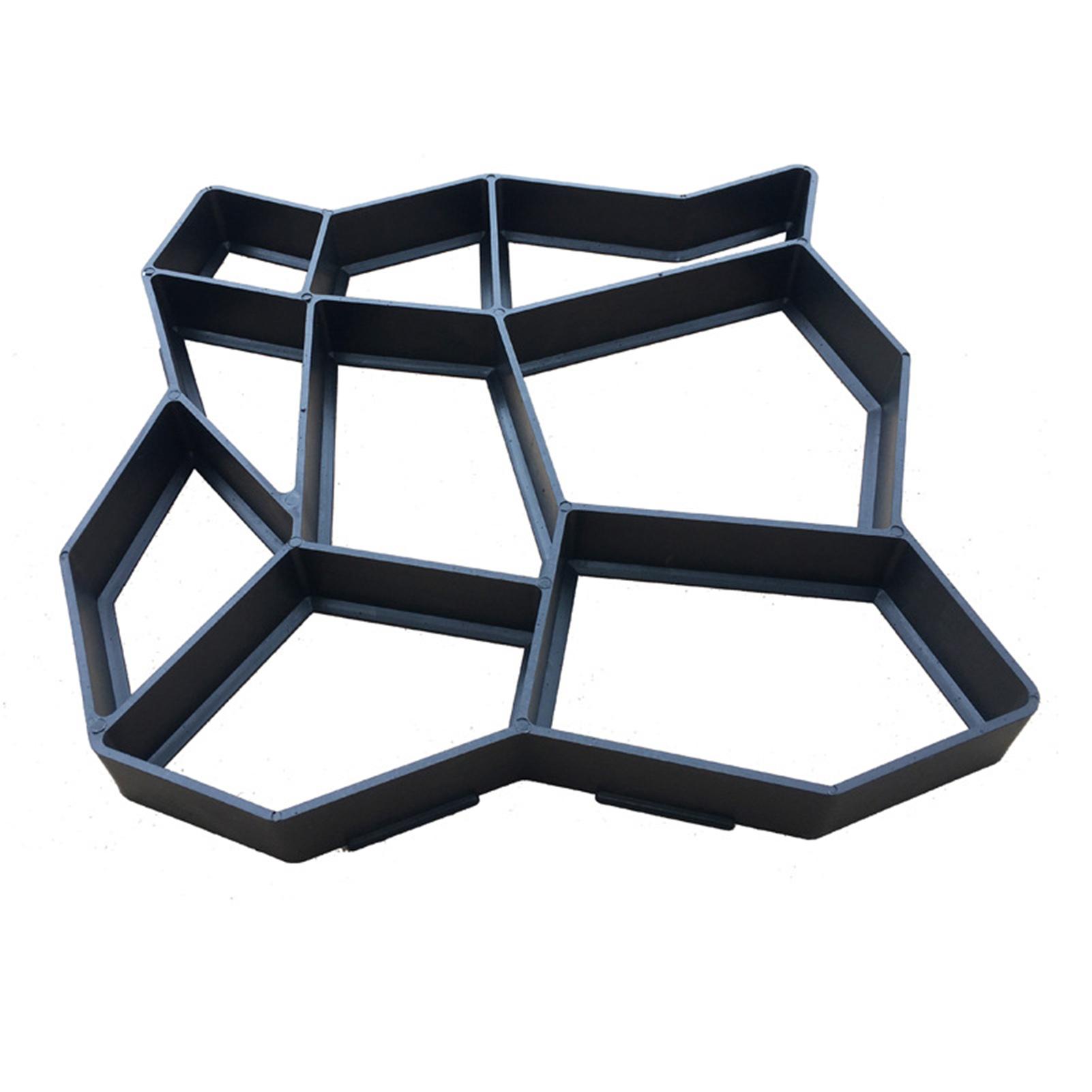 

Форма для створення доріжок Багаторазова пластикова форма для заливки бетонних доріжок Форма для формування бруківки-каменю для газону, саду, подвір я