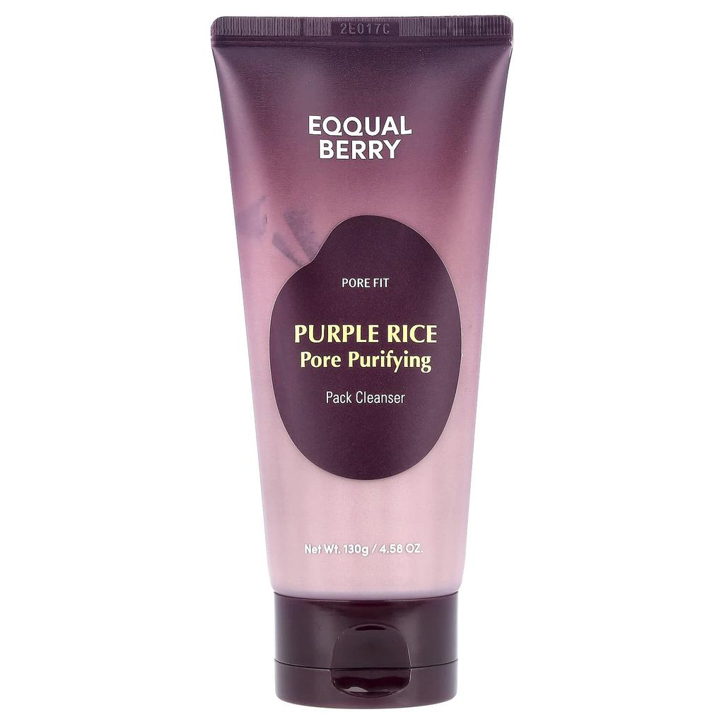 Eqqualberry Purple Rice Pore Purifying Pack Cleanser, 130g (4.58oz)