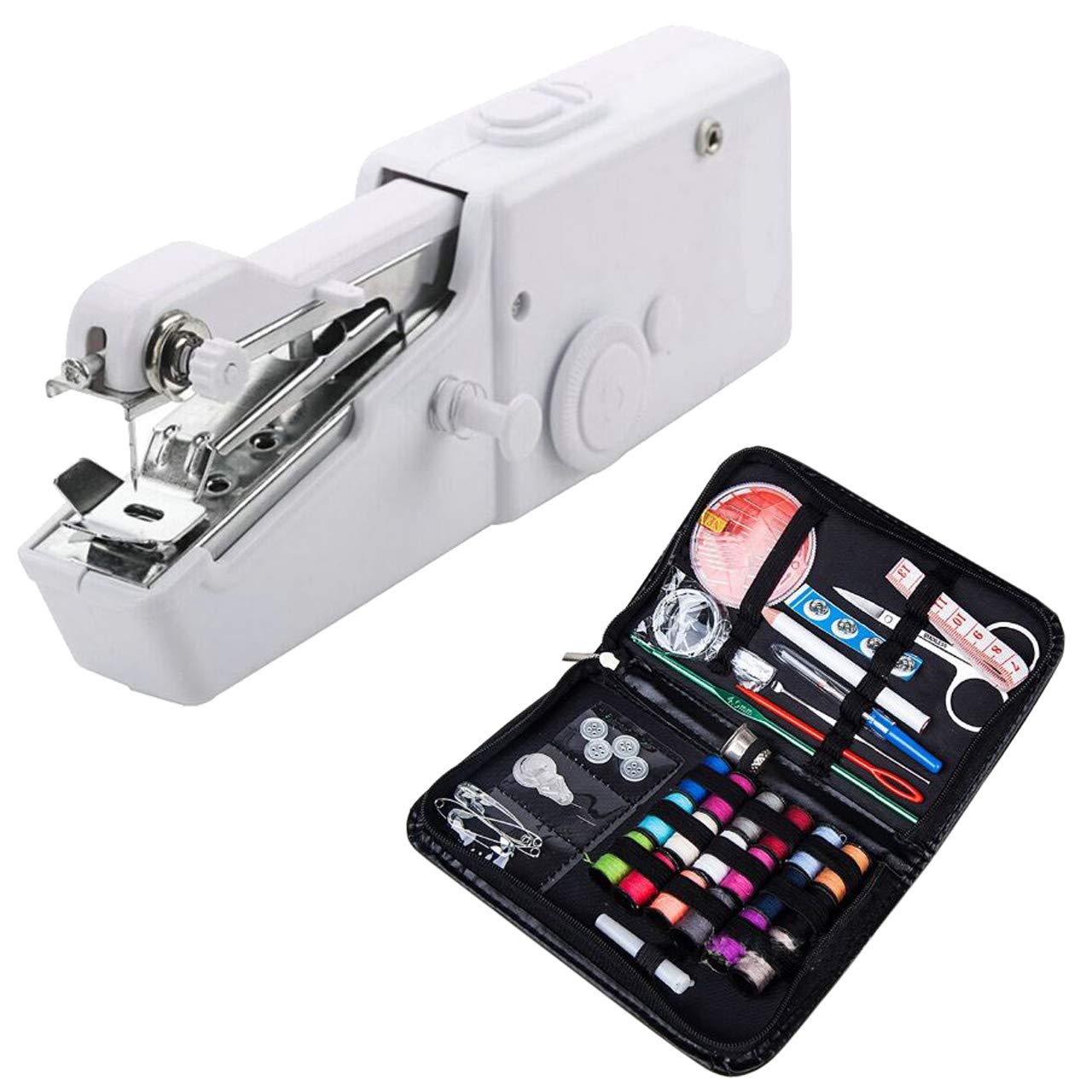 

Felimore Handy Sewing Electric Mini Sewing Compact Sewing Battery Operation Machine, Machine, Machine, Operated, Sewing, DIY, Repair, One-handed білий