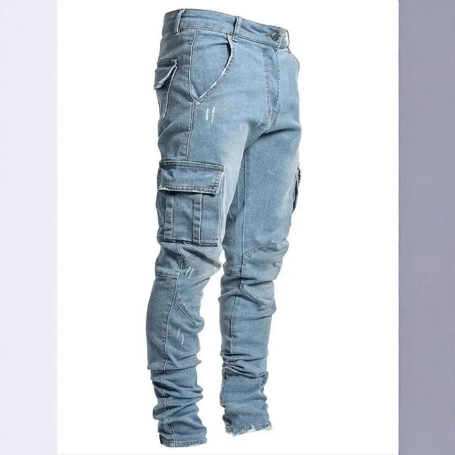 2025 European & American Men's Skinny Side Pocket Jeans