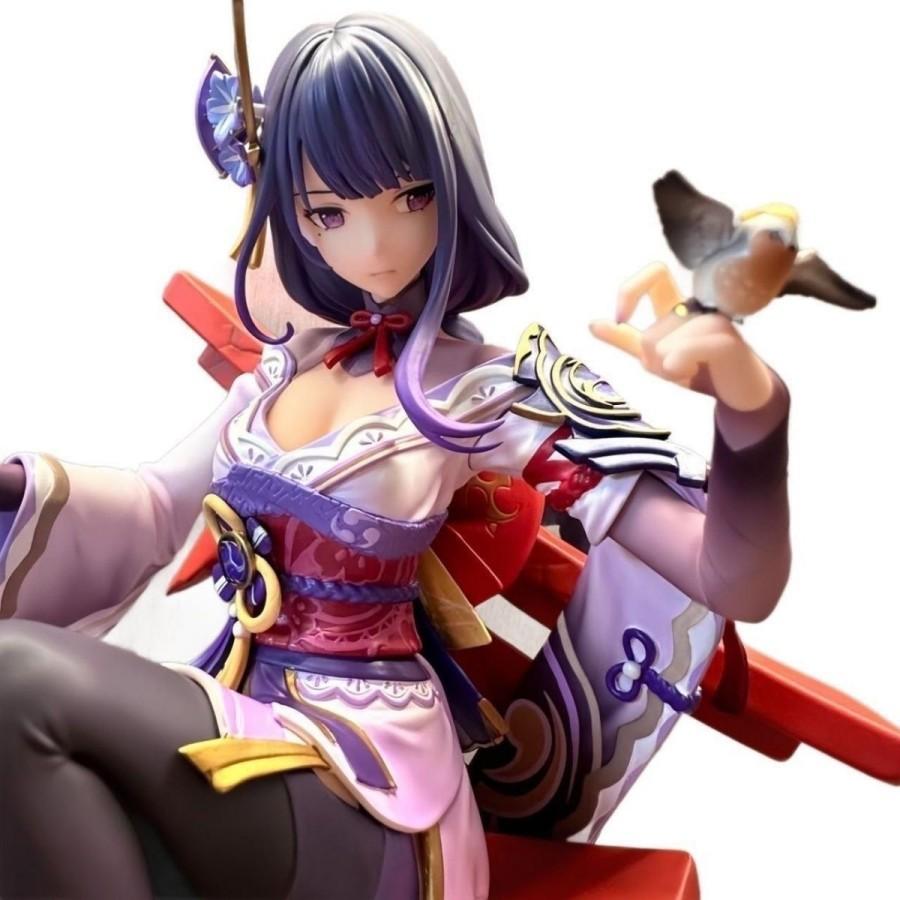Figurka Raiden Shogun Baal Genshin Impact Musou no Hitotachi GK Wysokiej Jakości Anime Piękno Kolekcjonerska Zabawka 35cm