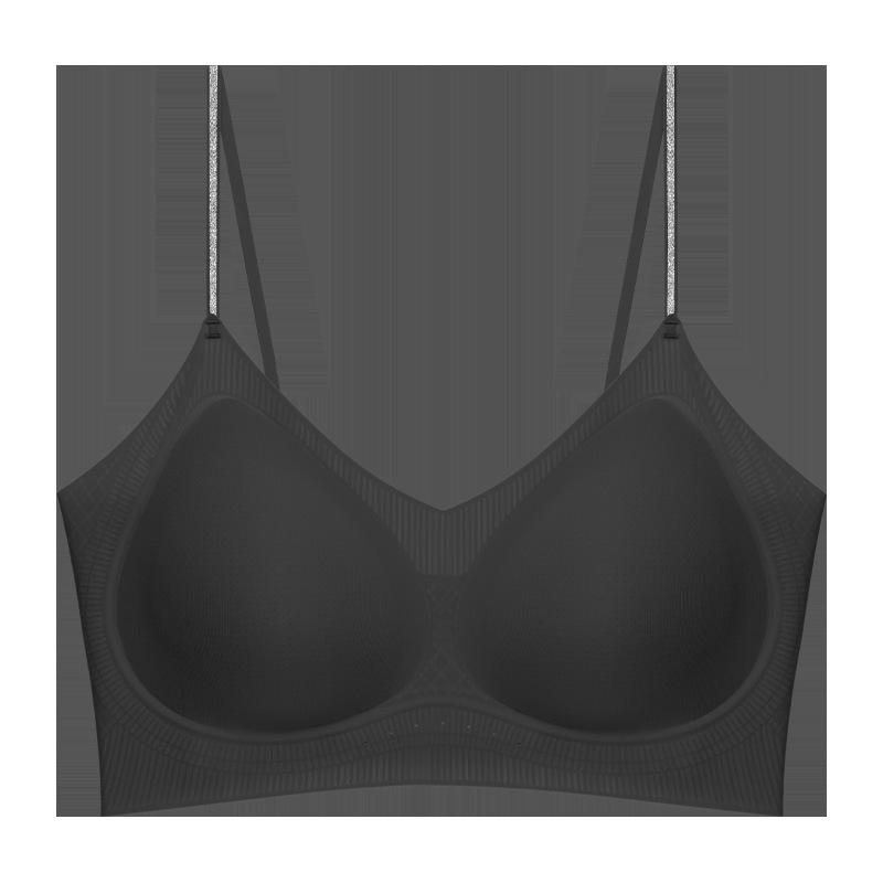 

Бесшовный охлаждающий беспроводной бюстгальтер: Тонкий, Мягкий, Дышащий, Предотвращающий провисание, Поддерживающий с красивым дизайном спинки и тонкими бретелями L