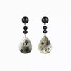 Silver Needle New Chinese Long Shell Earrings Women, Retro National Style Design Water Drop Pearl Earrings Earrings