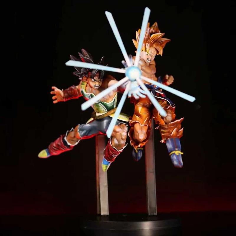 Dragon Ball Super Goku Bardock Vater Sohn Kamehameha Kampfbeschädigt Super Saiyan Actionfigur Sammlermodell Schreibtischdekoration