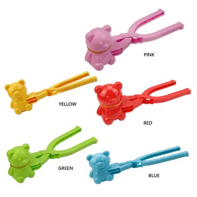 Niedliche Bärenform Schneeballklemme Schnee Ton Kugelformer Kreative Schneebälle Form Schneeschaufel für Kinder Outdoor Sport Spielzeug