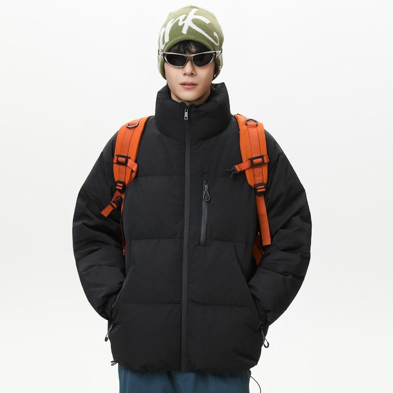 % down new national standard white duck down down jacket for men and women in winter new loose casual thickened stand-up collar jacket