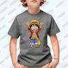 One Piece Japanese Anime Luffy Cartoon Graphic Print Tshirt For Children Summer Cotton Cosplay Tees Casual KidsAdult Tops