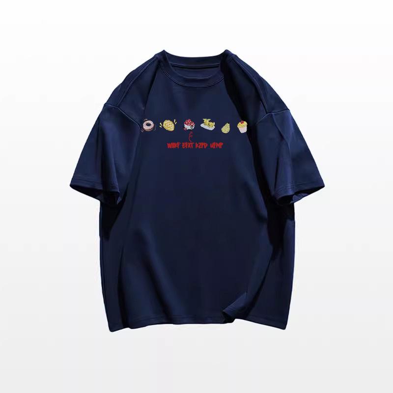 2025 Summer Women's Loose Fit Pure Cotton Short Sleeve T-shirt - Korean Style High Street Design